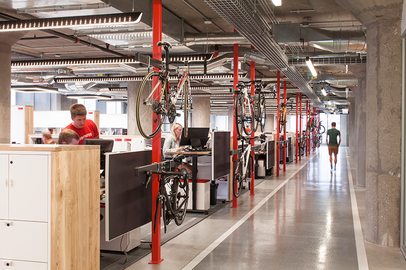 帕金斯-威爾-SRAM-辦公室-自行車-組件-製造商-芝加哥-designboom-02