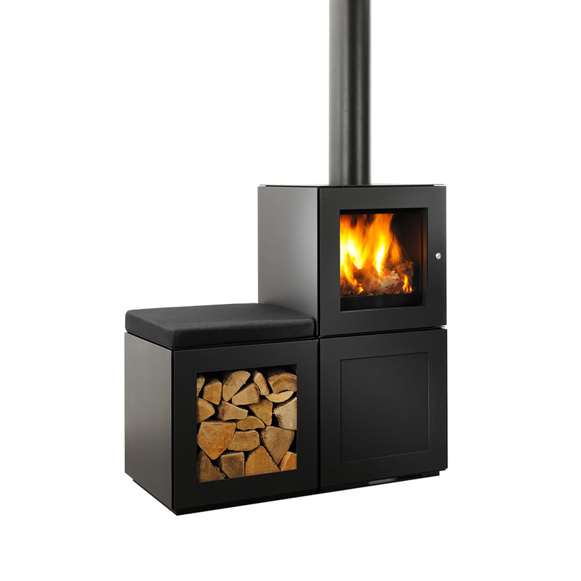 Philippe Starck S Speetbox Wood Stove System Conceived As