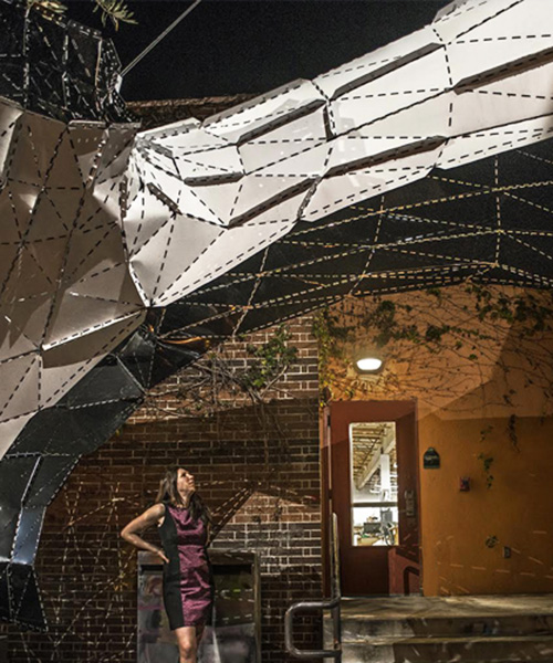 mahdi alibakhshian & students install the void at woodbury university