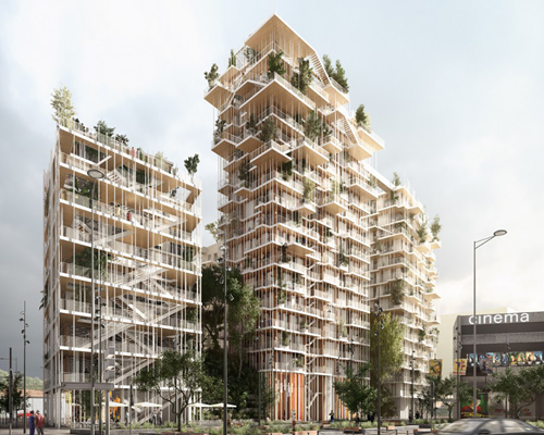 sou fujimoto + laisné roussel propose vegetated towers for bordeaux euratlantique