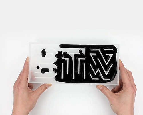 thomas wirtz tests physical phenomena on 3D-printed typeface