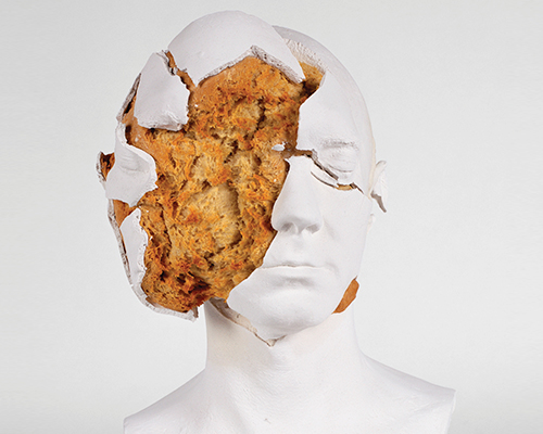 tim silver bakes bread in busts for sculptural oneirophrenia series