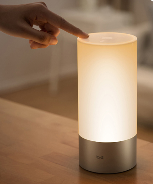xiaomi’s yeelight bedside lamp emits a plethora of colors for different scenarios