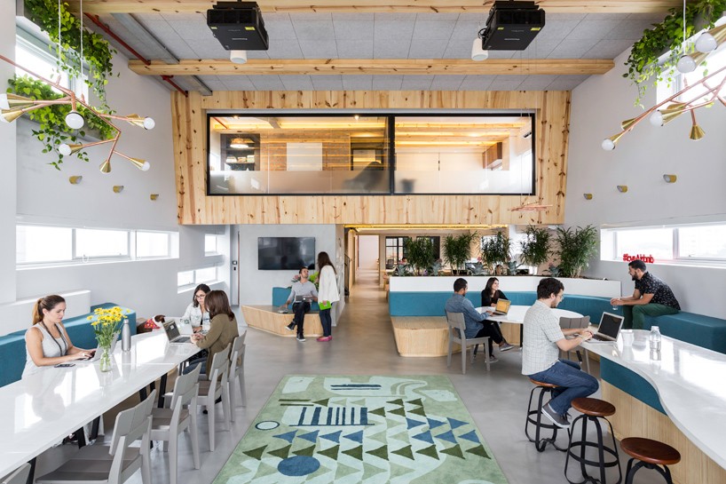 airbnb weaves diverse environments into their office in sao paulo