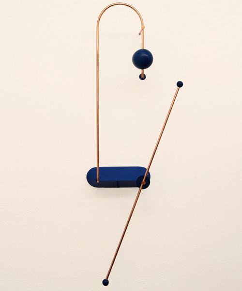 odd matter studio's node lamp draws upon the basic form of an electrical circuit