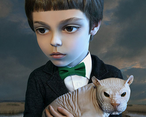 alexei sovertkov morphs portraits into a surreal species of human caricatures