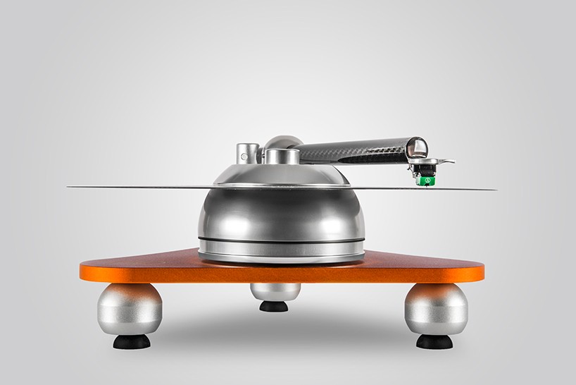 audio deva designs platter-less atmo sfera aluminum turntable