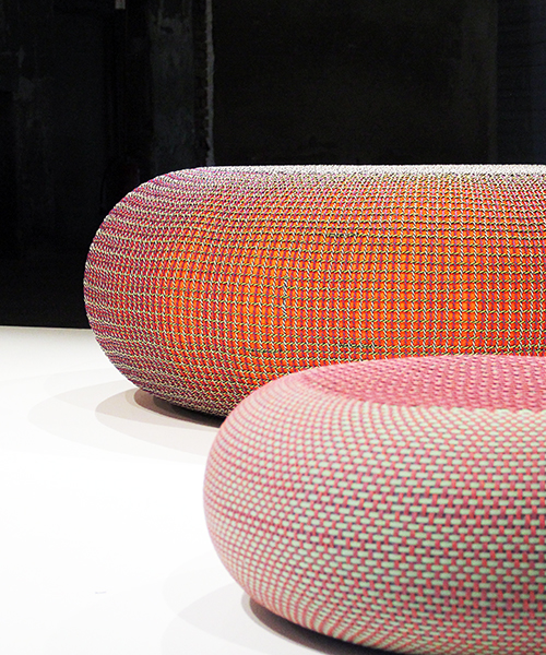 bertjan pot uses NIKE's flyknit technology and tire tubes to create furniture