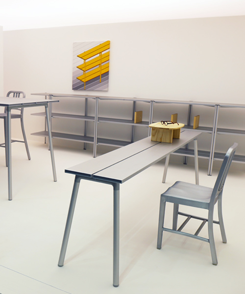 emeco presents tables for the first time with run collection by industrial facility