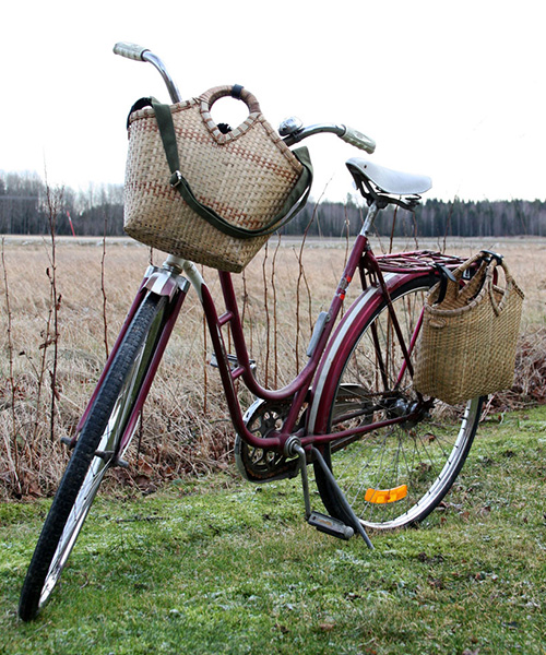form studio presents pako, a hand-woven bicycle bag made in vietnam