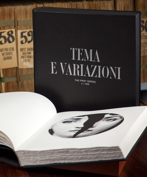 fornasetti publishes first 100 'tema e variazioni' in a handcrafted, limited-edition book