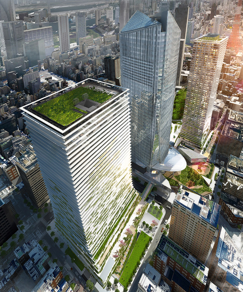 ingenhoven architects reveals plans to build two towers in central tokyo