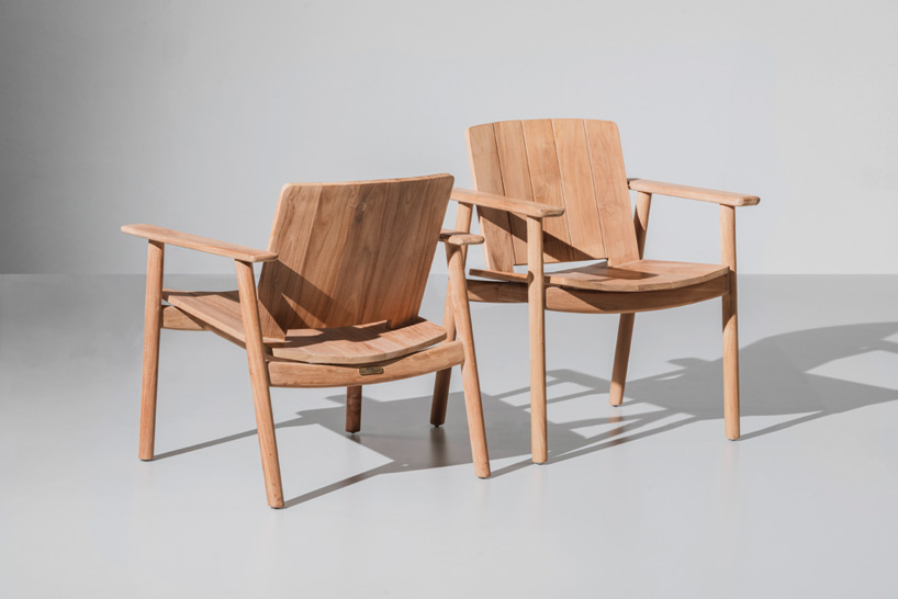 jasper morrison characterizes riva collection for kettal with plank construction