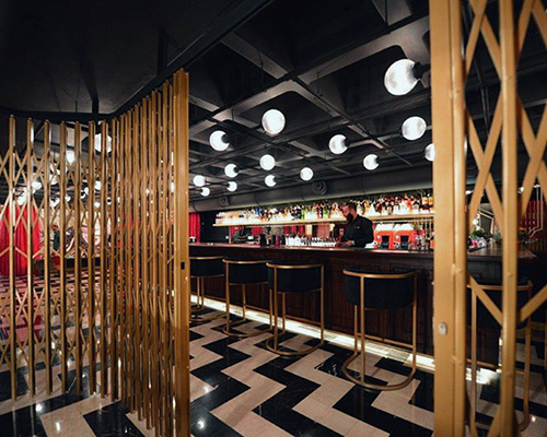 joseph barakat architect's art deco lobby for teatro verdun in beirut, lebanon