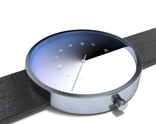 jiwoong jung's watch concept swaps the hour hand for a gradient