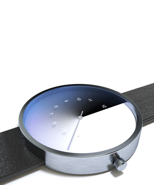 jiwoong jung's watch concept swaps the hour hand for a gradient