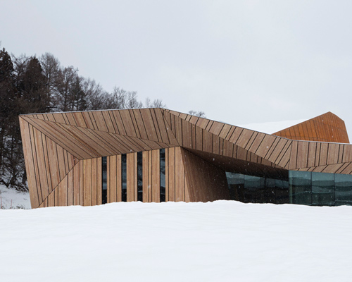 kengo kuma completes angular iiyama cultural hall in central japan
