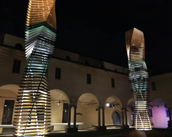 luca trazzi's multi-sensory cromateria installation at museo diocesano