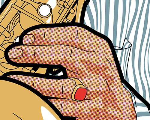 greg guillemin's pop-art personalities reveal the montreux jazz festival's musical lineup