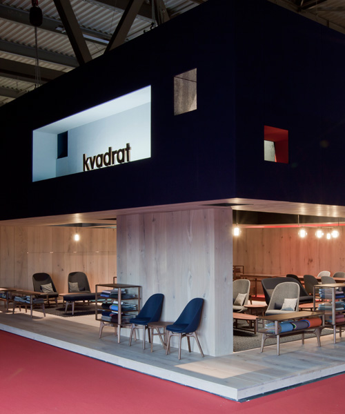 neri & hu construct a neutral backdrop for kvadrat's textile range at salone del mobile 2016