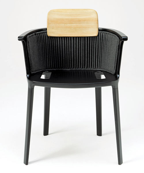 patrick norguet's nicolette chair for ethimo takes on an unconventional edge
