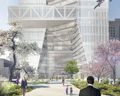 OMA unveils plans to build its first tower in tokyo