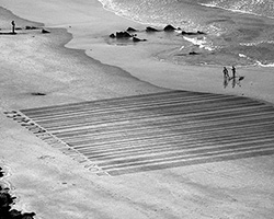 ephemeral sand drawings created by french artist sam dougados