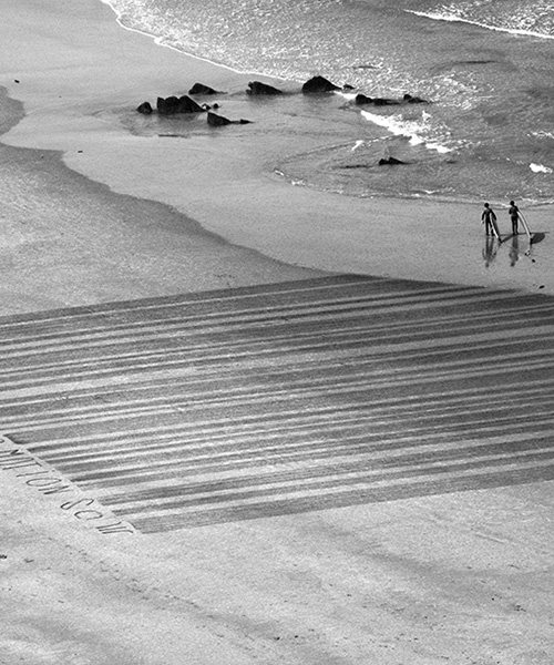 ephemeral sand drawings created by french artist sam dougados