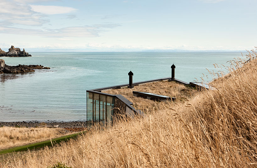 pattersons builds remote seascape retreat on volcanic mountainside