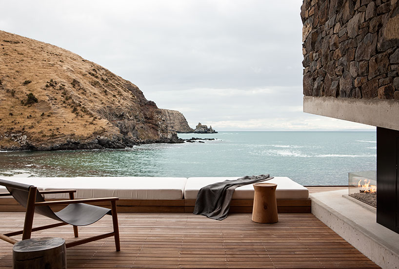 pattersons builds remote seascape retreat on volcanic mountainside