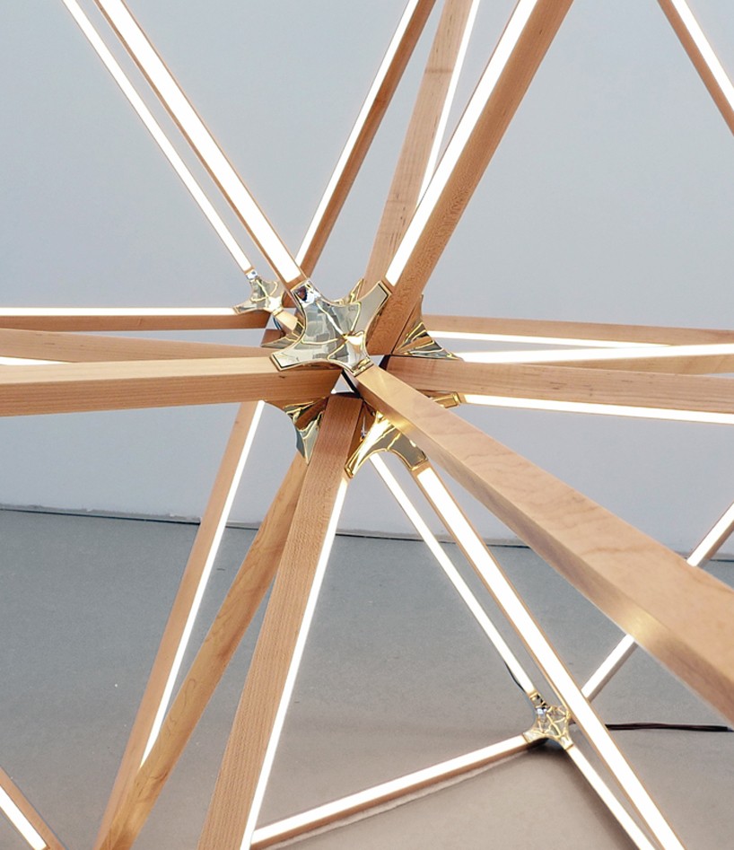stickbulb x diamond chandelier spazio rossana orlandi designboom