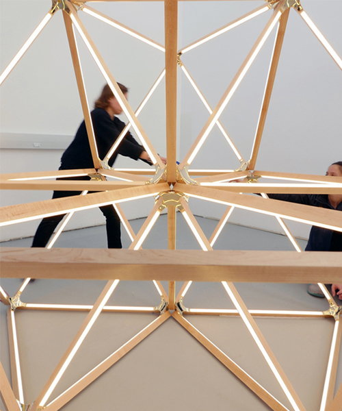 stickbulb's 'X diamond 3/60' chandelier celebrates octahedral forms