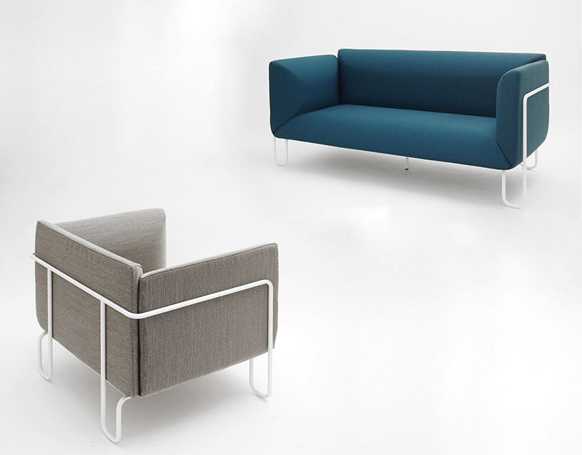 diego sferrazza fargo armchair & two-seat couch for spHaus