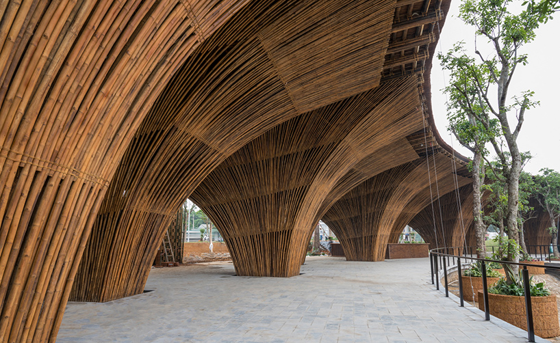 bamboo roc von restaurant by vo trong nghia architects