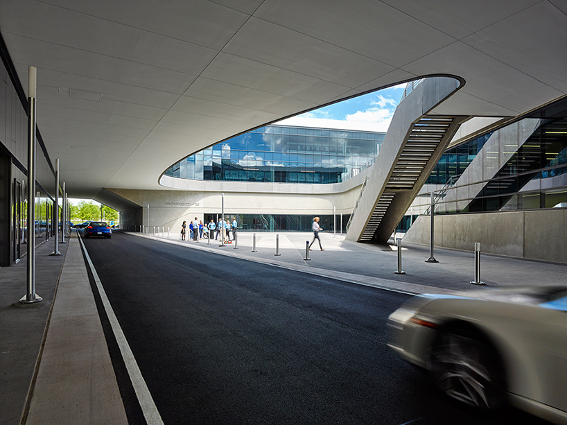 hok porsche cars north america experience center and headquarters atlanta georgia