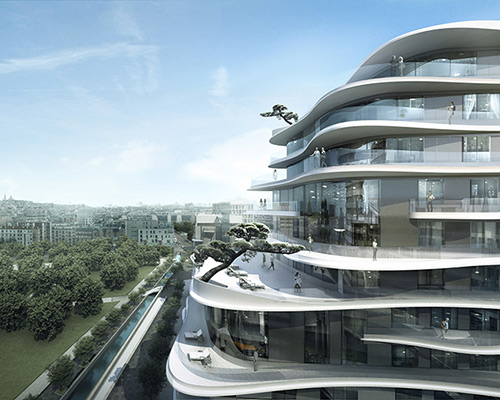 MAD reveals plans for UNIC, a sinuous residential building in paris
