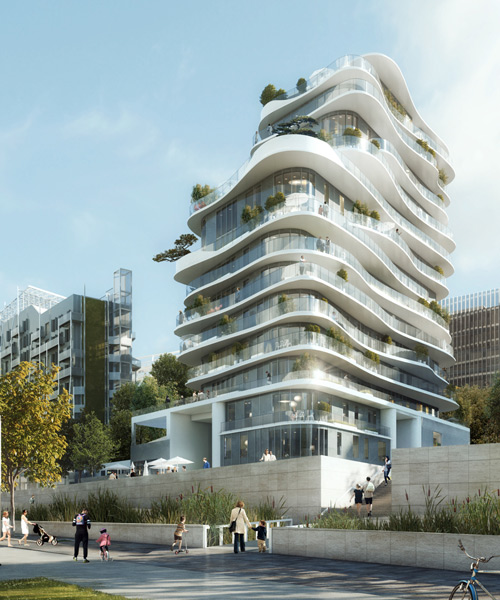 MAD reveals plans for UNIC, a sinuous residential building in paris