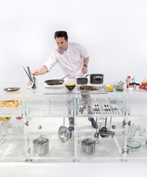 MVRDV's infinity kitchen at venice architecture biennale makes food production transparent