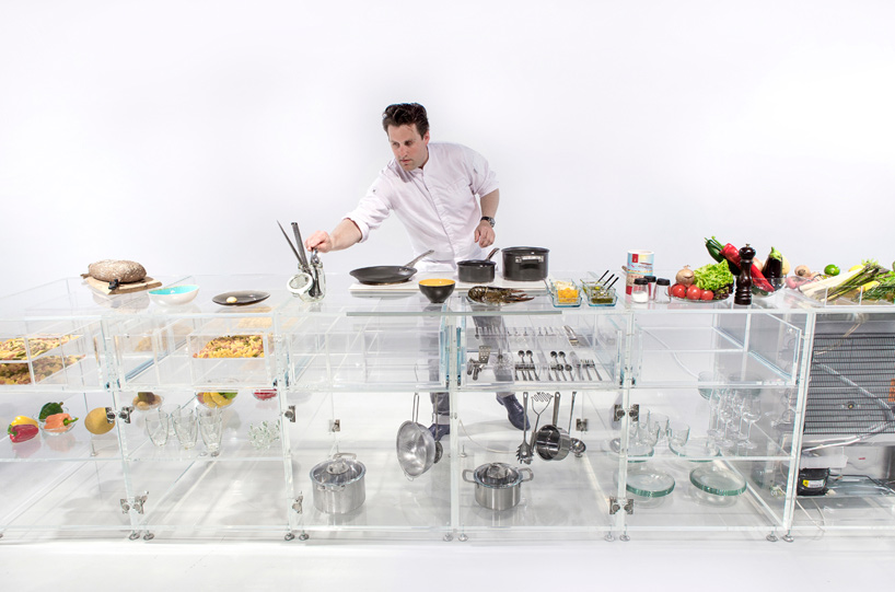 MVRDV's infinity kitchen at venice architecture biennale makes food production transparent