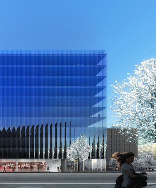 REX unveils office complex for washington DC with fluted glass façades