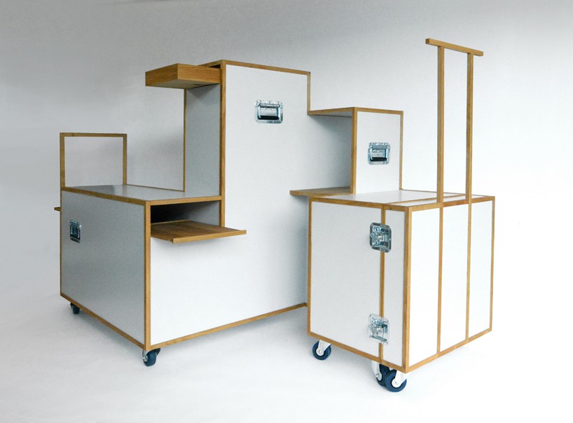 trolleys closet by studio knol for KLM references the iconic airline ...