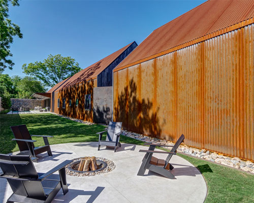 buchanan architecture completes sculptural corten steel residence in dallas