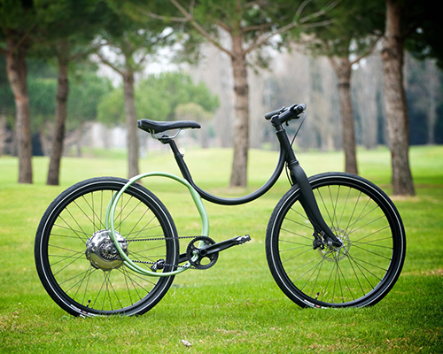 jean gabriel causse combines circles in attuned colors for caminade's city bicycle