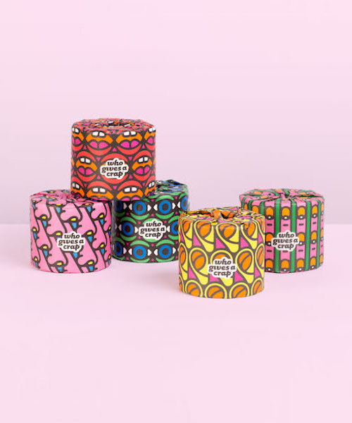 craig and karl's funky toilet paper wrappers for who gives a crap