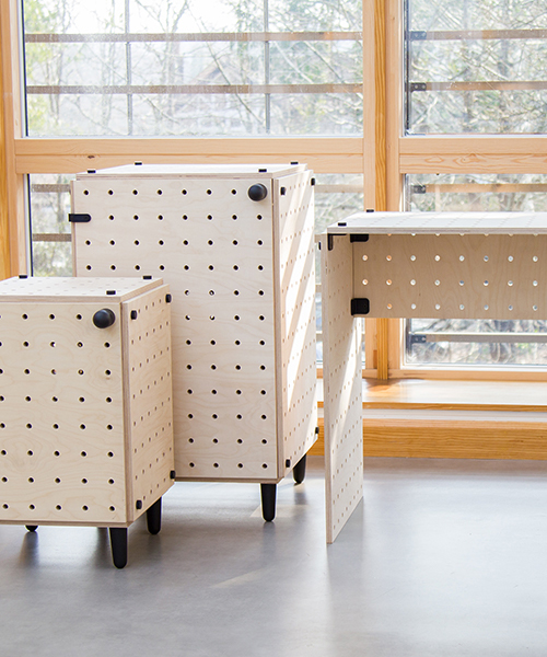 crisscross adaptable furniture is easy to build, take apart and move again