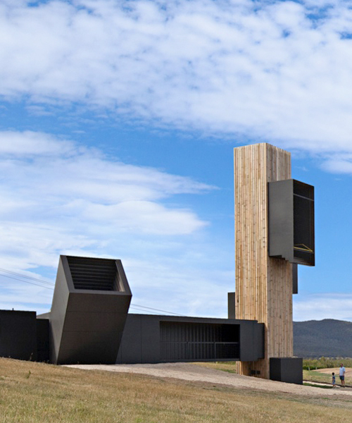 cumulus studio's vineyard observatory frames views of australian peninsula