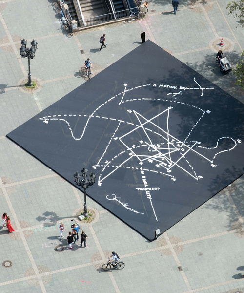 daniel libeskind + cosentino install musical labyrinth in front of frankfurt’s alte oper