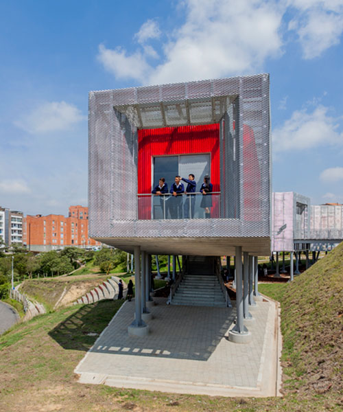 el equipo mazzanti provides colombian town with geometric mixed-use structure