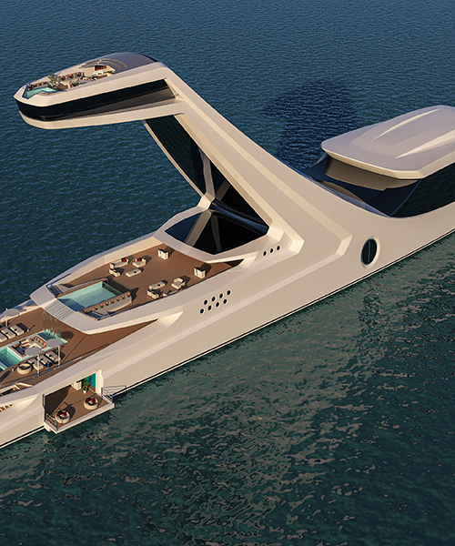 gabriele teruzzi includes tower with captivating vantage point into shaddai yacht concept