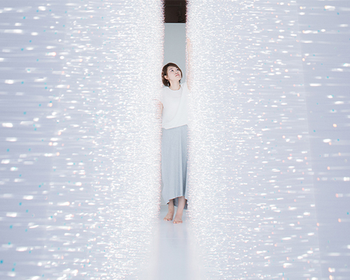 hitomi sato's installation recreates the shimmers of light